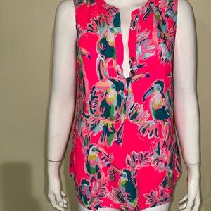 Lilly Pulitzer Dragon Fruit Toucan Sleeveless